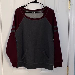 TORRID SIZE 1 VARSITY COZY SWEATER